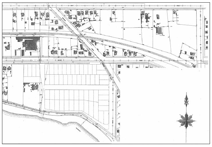 Figure 2.14: Ballarat Sewerage Authority Plan, 29 October 1934. Note the lack of dwellings in the newformed Old Showgrounds subdivision. - Ballarat Heritage Precincts Study, 2006
