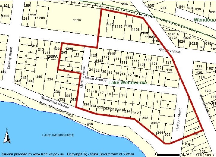 Old Showgrounds Heritage Precinct Map - Ballarat Heritage Precincts Study, 2006