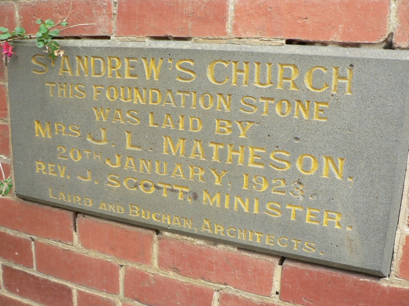 St Andrew's former Presbyterian now Uniting Church, Meredith