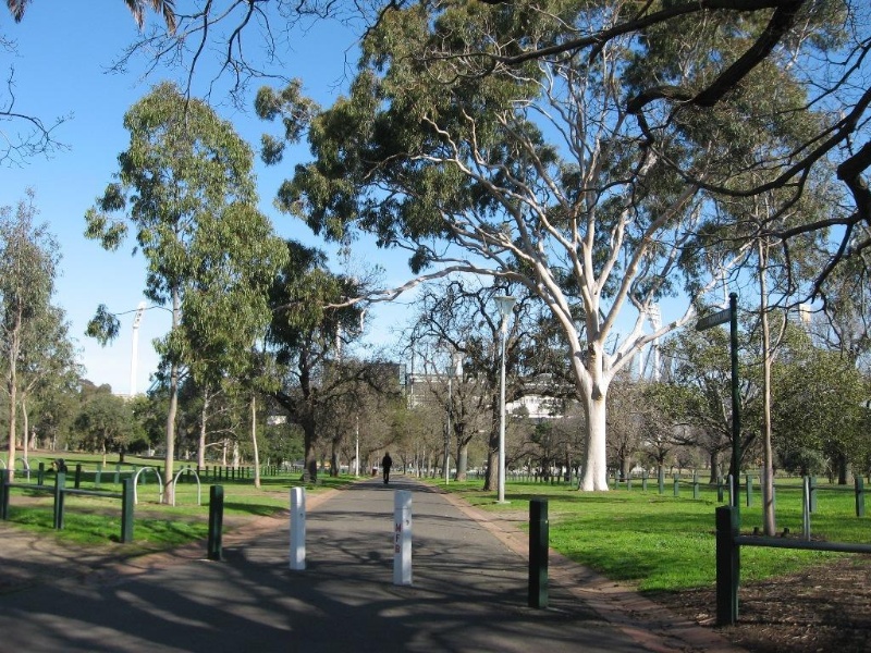 Yarra Park view from north east corner. July 2009