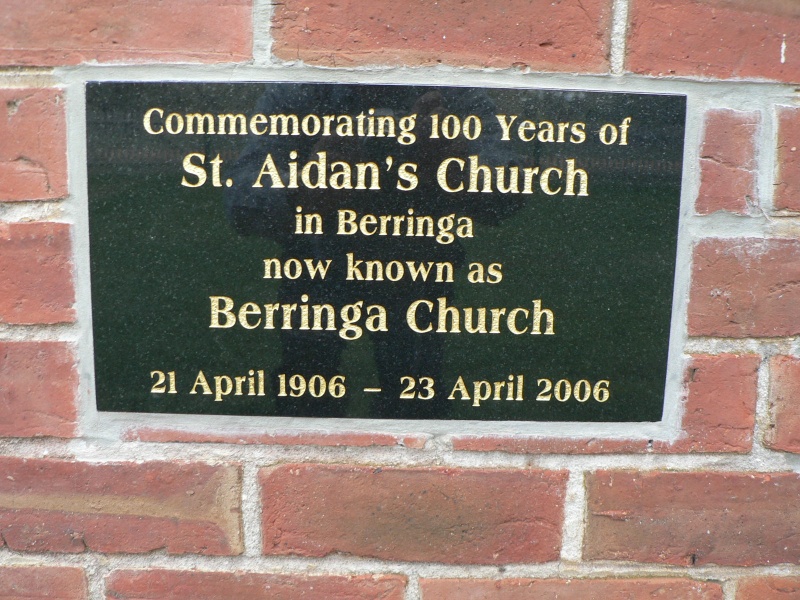 St Aidan's Church Berringa - details