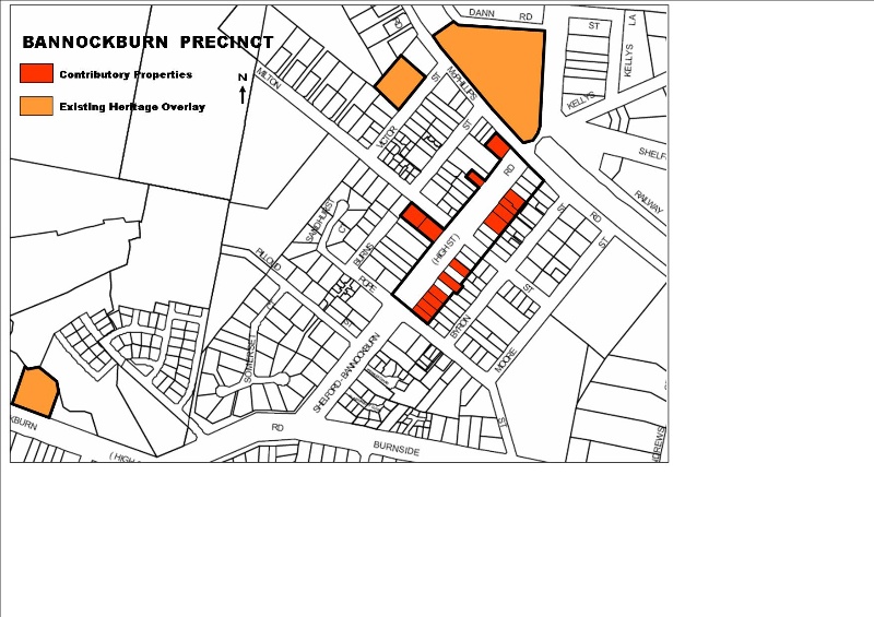 Bannockburn Heritage Precinct Map