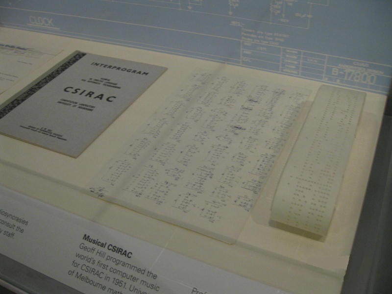 PROV H2217 CSIRAC material on display including Interprogram Manual