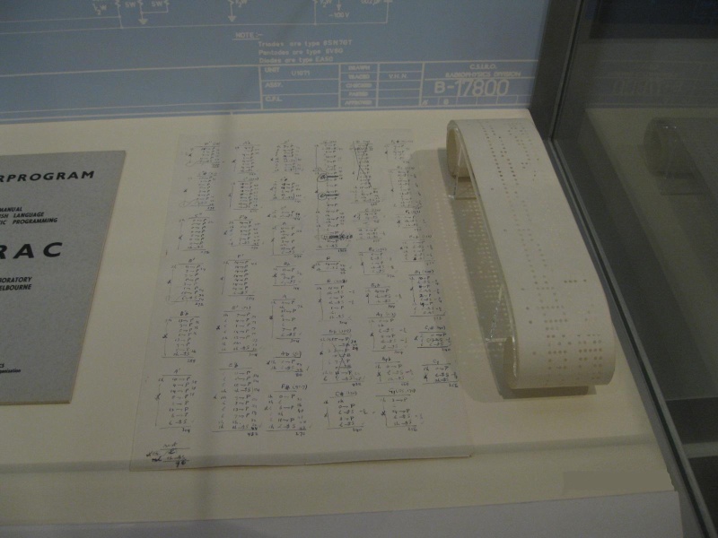 PROV H2217 CSIRAC music tape on display