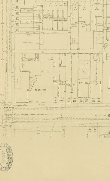 1898 MMBW plan of Malvern Road (Detail plan. 983)