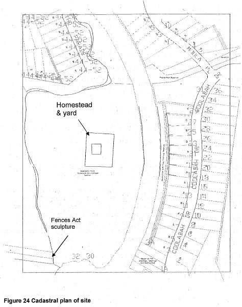 Cadastral plan of site