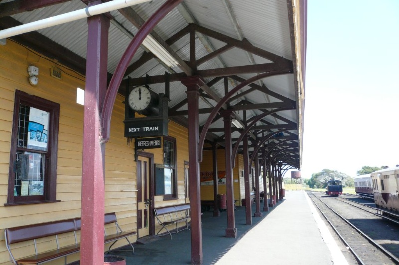 Platform of the Queenscliff Railway Station