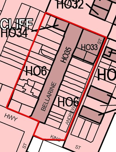 Borough of Queenscliffe Heritage Overlay map (note that many of the individual HO sites within the precinct are not mapped)