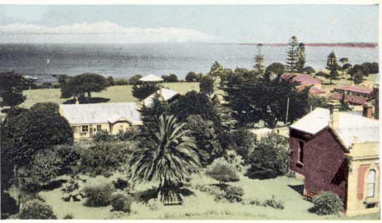 Queenscliff General View c. 1950 looking across the former Custom Reserve. Source: Picture Collection, State Library of Victoria.
