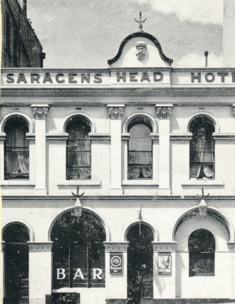 B0121 Saracens Head Hotel 389 Bourke St Melbourne