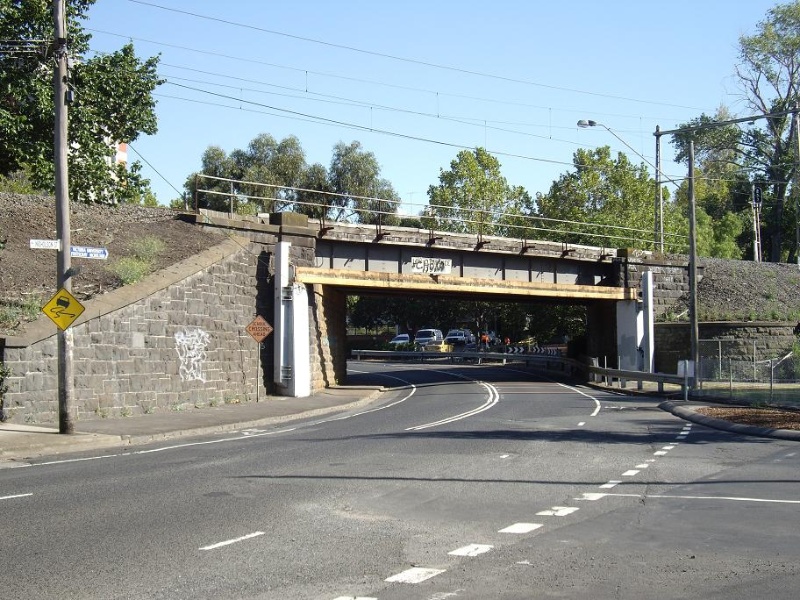 HO147 - Railway Bridge, Nicholson Street Rail overpass, Nicholson Street, Footscray.JPG