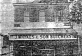 Commercial Conservation Precinct - J.Whykes and Son Butchers, appropiate lettering style - 1983 Buninyong Conservation Study