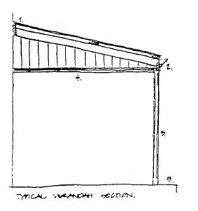 Commercial Conservation Precinct - typical verandah section - 1983 Buninyong Conservation Study