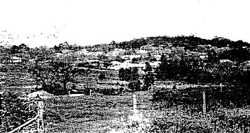 Railway Conservation Precinct - Panoramic view of Buninyong from former Railway Reserve - 1983 Buninyong Conservation Study