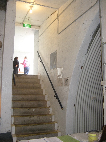 Internal view of west stair well, Feb 2008.