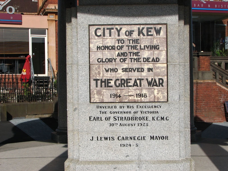 KEW WAR MEMORIAL SOHE 2008