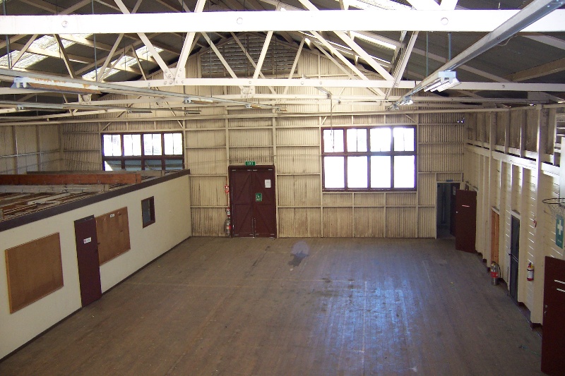 Drill Hall internal prior to conversion to sport facility