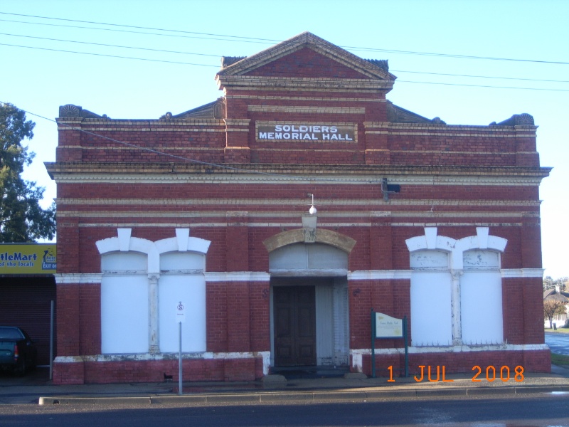 Soldier s Memorial Hall, 71 Railway Street, Euroa