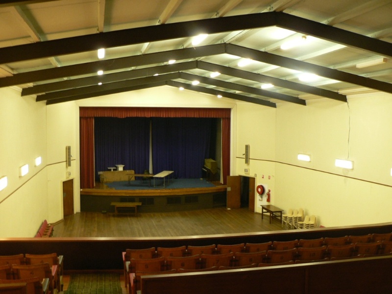 Memorial Hall Koroit interior of auditorium 1 2009
