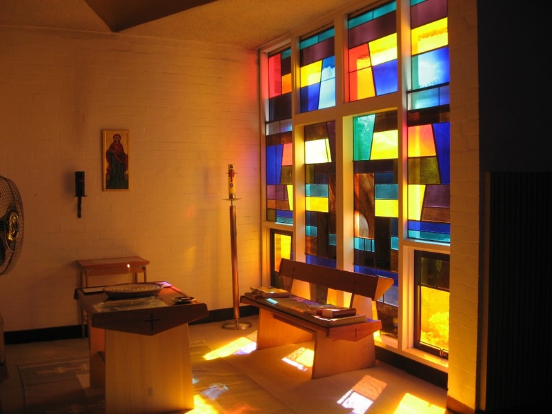 45050 St Faiths Anglican Church Glen Iris stained glass in former baptistery 2010