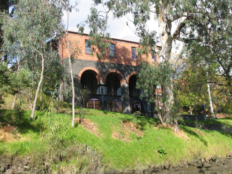 Alma Woolworks from the Yarra River