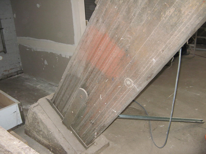 glue laminated beam abutment