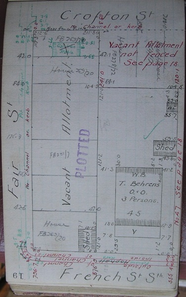 GWST Fieldbook, no. 168, p.19, c.1912 (right property)