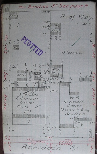 GWST Field-book, no. 172, p.13, c.1913 (right property)