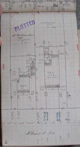 GWST Fieldbook, no. 138, p.7, c.1912 (left property).