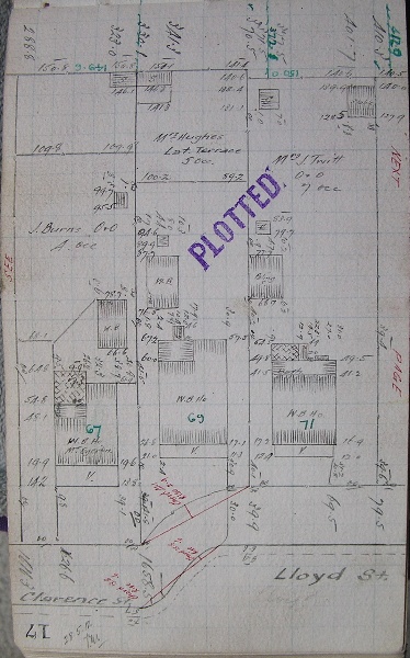 GWST Fieldbook, no. 133, p.17, 28 May 1912 (left property).