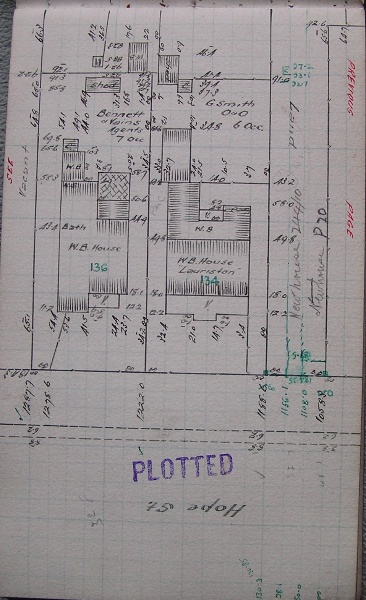 GWST Fieldbook, no. 142, p.11, c.1912 (left property).