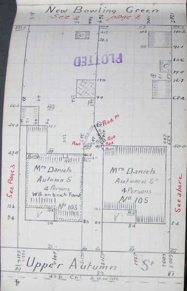 GWST Fieldbook, no. 163, p.4, c.1912 (left property).