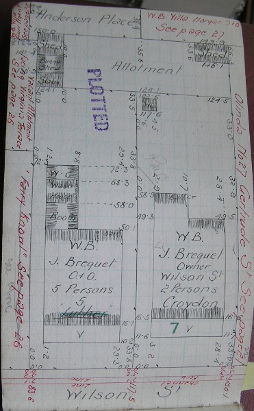 GWST Fieldbook, no. 171, p.28, c.1912 (right property).