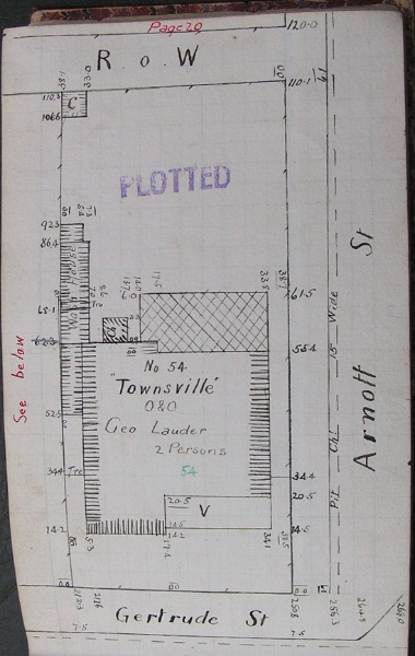 GWST Fieldbook, no. 163, p.22, c.1911 (left property).