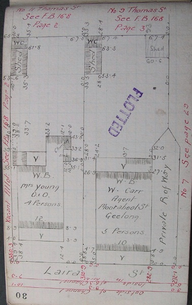 GWST Fieldbook, no. 163, p.30, c.1912 (right property).