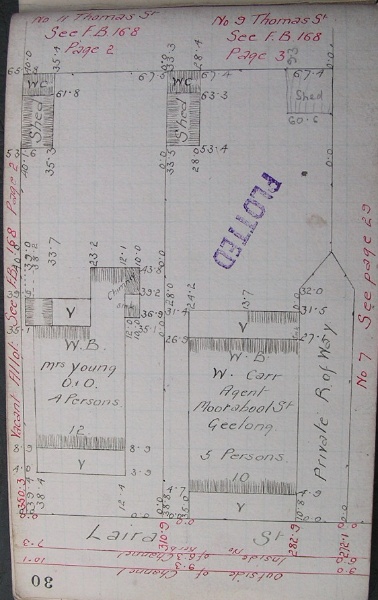 GWST Fieldbook, no. 163, p.30, c.1912 (left property).