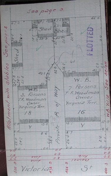 GWST Fieldbook, no. 174, p.7, c.1912 (left property).