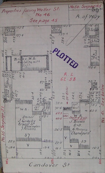 GWST Fieldbook, no. 33, p.51, c.1912 (left property).