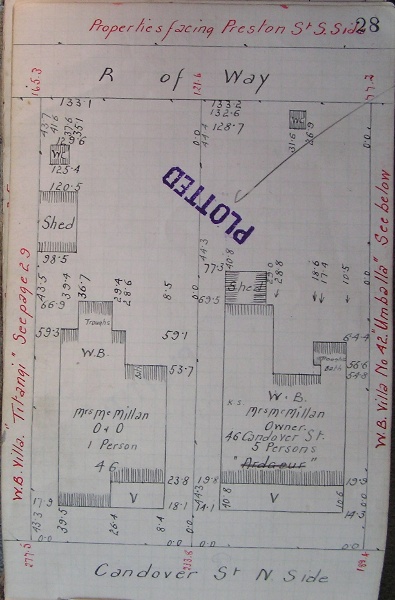 GWST Fieldbook, no. 33, p.28, c.1912 (right property).