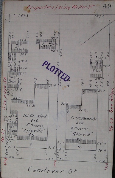 GWST Fieldbook, no. 33, p.49, c.1912 (left property).