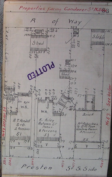 GWST Fieldbook, no. 33, p.33, c.1912 (left property).