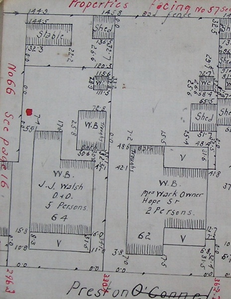 GWST Fieldbook, no. 33, p.17, 4 Jan 1912 (right property).