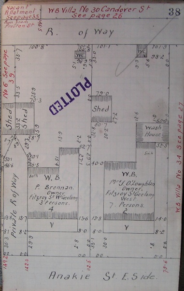 GWST Fieldbook, no. 33, p.38, c.1912 (right property).