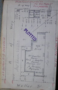 GWST Fieldbook, no.33, p.69, c.1912 (original dwelling layout).
