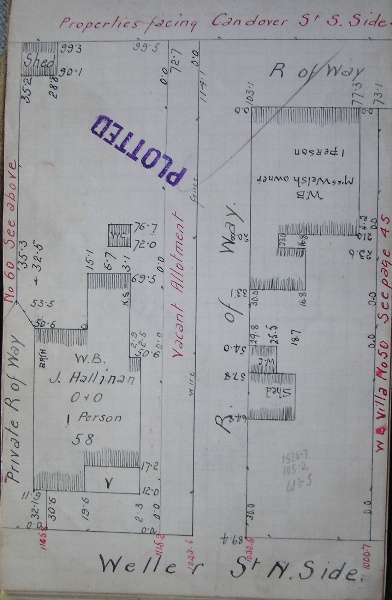 GWST Fieldbook, no. 33, p.46, c.1912 (left property).