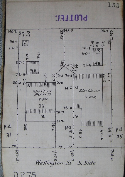 GWST Fieldbook, no. 33, p.153, c.1914 (right property).