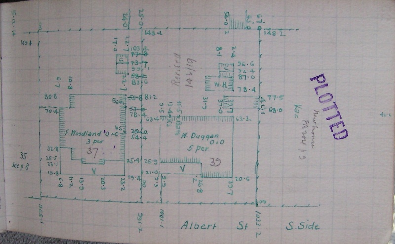 GWST Fieldbook, no. 138, p.24, c.1914 (left property).