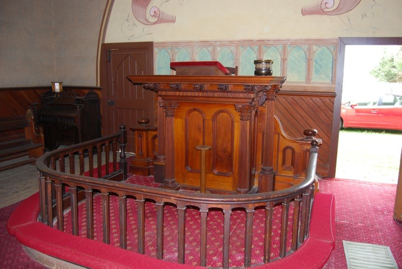 H2173 Black Lead Former Methodist Church and Hall - pulpit 8