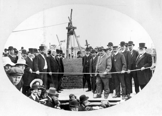 1909 - Laying of Grandstand Foundation Stone