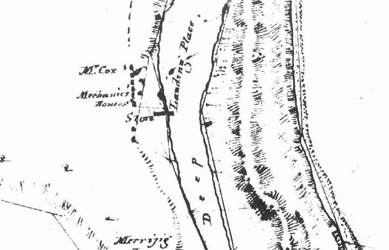 1843 surveyor's plan of Port Fairy; shows first store on the east bank of the Moyne River